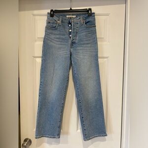 Levi’s ribcage ankle straight jeans